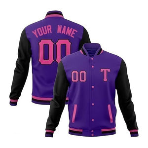 Oem Venta caliente Vintage Casual Unisex Streetwear Varsity Jacket con logotipo frontal transpirable para hombres hecho Pakistán 2025 - Product Image 5