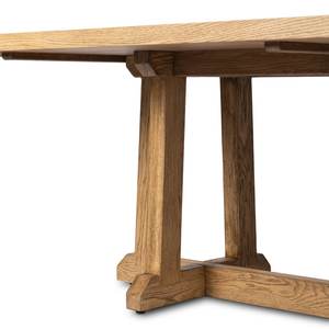 Mesa de Comedor Rectangular de Madera de Roble Macizo Hecha a Mano, Diseño Rústico, Muy Duradera, para 8 Personas, para Cocina y Hogar - Product Image 6