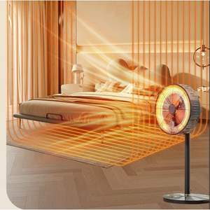 Calefactor Portátil Infrarrojo con Ventilador, Termostato Ajustable Eléctrico, Control Mecánico, Elemento Calefactor PTC, para Sala de Estar y Baño, Enchufe Europeo - Product Image 4