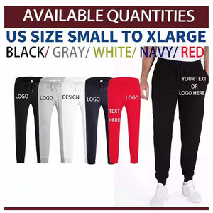 Alta calidad Fitness Jogging Gym apilado ligero en blanco hombres Unisex Custom Joggers pantalones de chándal 2025 - Product Image 3