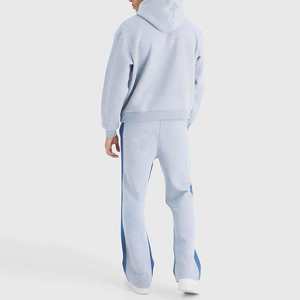 Conjunto de chándal de invierno para hombre 100% algodón pantalones de chándal personalizables y Sudadera con capucha transpirable servicio OEM - Product Image 2