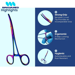 คีมล็อคยุงติดเลือดปี 2024 คีมล็อคถั่วเคลลี่ใช้ในโรงพยาบาลสําหรับการผ่าตัดโดย INNOVAMED - Product Image 5