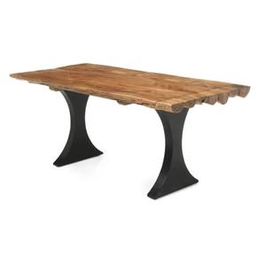 Mesa de Comedor de Madera de Acacia Maciza que Ofrece Estilo y Comodidad Duraderos - Product Image 1