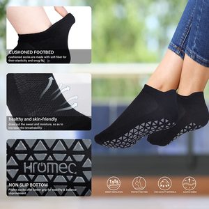 Wholesale High Quality Custom Logo Anti Slip Solid Yoga <b>Socks</b> Yoga Pilates Dance <b>Grip</b> <b>Socks</b> - Product Image 4