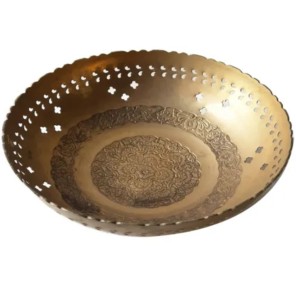 ชามเสิร์ฟผลไม้แห้งทำจากทองเหลืองมีเอกลักษณ์ดูสวยงามชามใส่ผลไม้แห้ง - Product Image 2