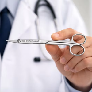 Ciseaux chirurgicaux incurvés en acier inoxydable, ciseaux médicaux pour interventions chirurgicales, Sept Brother Surgical - Product Image 4