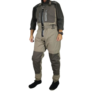 Fabrication professionnelle 3-5 couches tissu respirant poitrine fermeture éclair poche <span class=keywords><strong>chaussettes</strong></span> <span class=keywords><strong>cuissardes</strong></span> de pêche imperméables pour hommes et femmes - Product Image 1