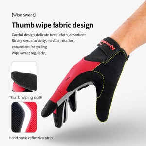 Coussinet antichoc antidérapant Gants de vélo VTT Gants de cyclisme à réflexion avec écran tactile pour le sport, le fitness, la course à pied et le vélo - Product Image 6