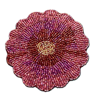 Sous-verre personnalisé avec logo, fait main, de haute qualité, écologique, gravé, imprimé en sérigraphie, floral, perlé, moderne, classique
