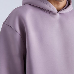 Survêtement à capuche personnalisable en polyester/coton de haute qualité pour homme, collection printemps 2026, respirant, lavé, avec cordon de serrage - Product Image 6