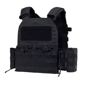 Breathable Lightweight Body Training Armor Quick Release Tactical Vest with MOLLE System for Battlefield and Outdoor Activities