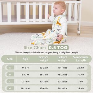 Yeni Doğanlar İçin Özelleştirilmiş Baskılı Unisex Çevre Dostu %100 Pamuk Kolsuz Fermuarlı Bebek Uyku Tulumu - Product Image 6
