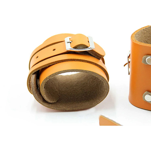 Poignet professionnel à l'allure superbe et à usage intensif en cuir de haute qualité, haltérophilie ultime, soutien respirant réglable personnalisé - Product Image 5