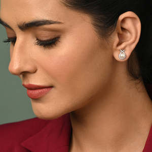 Pendientes de Perlas de Agua Dulce Asal Plateados, Forma de Gota de Agua con Engaste de Bisel para Bodas - Product Image 3