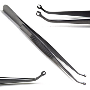 Alicates de sutura de maíz Dental en ángulo de 6 \ ", instrumentos médicos quirúrgicos manuales de acero inoxidable, base de propiedad - Product Image 1