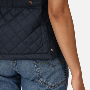 Chaleco acolchado para mujer, chaqueta acolchada negra, chaleco sin mangas con cuello levantado, ropa de mujer, chalecos de estilo más nuevos de Venta caliente 2025 - Product Image 6