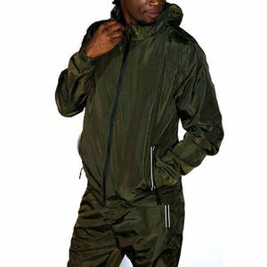 Jersey personalizado chaqueta de invierno entrenamiento Jogging cortavientos impermeable Vintage 100% algodón estampado transpirable chándales para hombres - Product Image 1