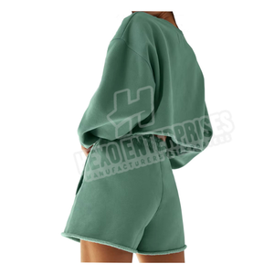 Conjunto de chándal de sudadera de cuello redondo informal de alta calidad para mujer, ropa de mujer estampada de tela de punto impermeable de invierno - Product Image 5