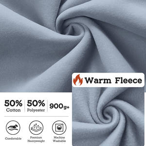 2025 Customized High Quality Cotton French Terry Oversize Hoodie <b>Thick</b> <b>Fleece</b> Drop Shoulder Plain Blank Custom Men's Hoodies - Product Image 6