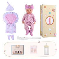 Poupée Reborn en Silicone Réaliste Babeside Noah 12'' Mini Bébé Fille Nouveau-né Modèle Jouet