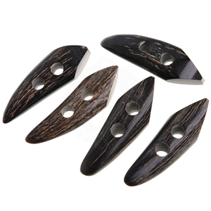 Broches de Cuerno de Búfalo y Buey de Alta Calidad para Ropa Hecha a Mano, Botones de Cuerno de Búfalo Real, Botones de Cuerno de Buey con Logotipo Personalizado - Product Image 2
