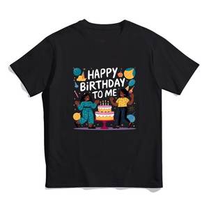 เสื้อยืดผ้าฝ้ายถัก100% ของผู้ชายสำหรับงานเลี้ยงวันเกิดแนววินเทจพิมพ์ลายตัวอักษรสำหรับโอกาสพิเศษ - Product Image 1