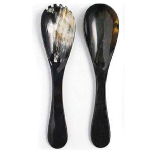 Couverts à salade en corne de meilleure qualité Ensemble de couverts Serveur à salade Poignée en os Ensemble de 2 ustensiles de cuisine en corne de haute qualité Couverts - Product Image 6