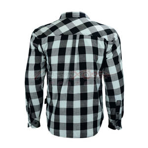 Motorcycle Riding Flannel <b>Shirt</b> Lined Protective Fabric CE Approved Level 1 Protection <b>Pads</b> Windproof Sportswear Motorcycle Auto - Product Image 5