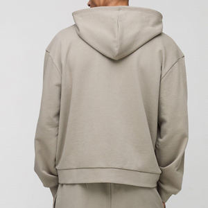 Ventes en gros de sweats à capuche pour hommes de haute qualité 100% coton avec fermeture éclair, logo personnalisé, couleurs et tailles variées - Product Image 2