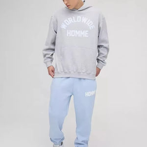 ชุดวอร์มมีฮู้ดสำหรับผู้ชายโอเวอร์ไซส์ซักได้ทั่วโลกชุดวอร์มลำลองระบายอากาศได้ดีและใส่สบาย - Product Image 1