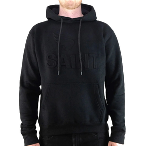 Sweat à capuche d'hiver de luxe en molleton gaufré 100 % coton French Terry avec poches, design personnalisé, sweat à capuche 3D gaufré épais pour hommes - Product Image 5