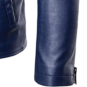 Veste en cuir américain de qualité supérieure pour hommes 100% cuir de vachette véritable noir style High Street avec fourrure de mouton - Product Image 3