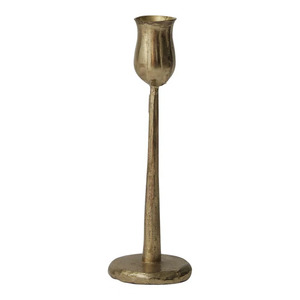 Candelabros cónicos de aluminio chapado en oro de lujo para el hogar y la iluminación de mesa de Navidad decoración vela cónica - Product Image 6