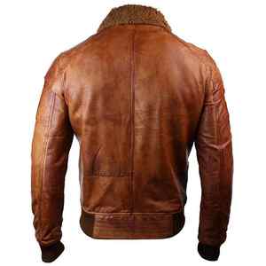 Veste d'hiver pour hommes en tissu de cuir de haute qualité vêtements de cuir de moto confortables vente en gros - Product Image 6