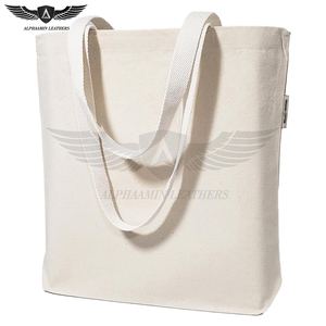 Bolsa de Mano Ecológica para Mujer, Elegante y Espaciosa para el Trabajo, la Escuela, Viajes, Bolso de Lona de Algodón Resistente - Product Image 1