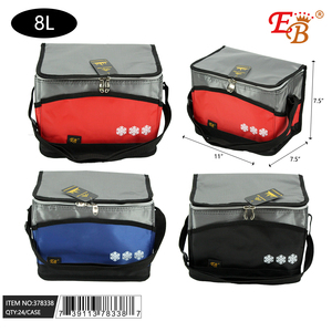 Borsa da pranzo eco-friendly 11 \ "in poliestere resistente con chiusura a cerniera borsa termica da Picnic impermeabile da esterno 24 pz/CS - Product Image 1