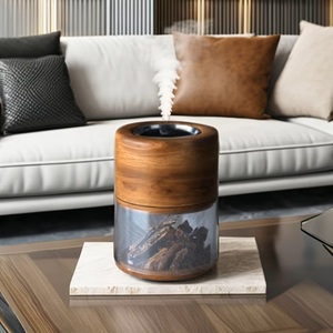 Brûleur à Bakhoor en bois de bambou arabe de qualité supérieure, finition en bois de noyer, acrylique, Medkhan, aromathérapie pour la maison et le bureau, encens religieux - Product Image 1