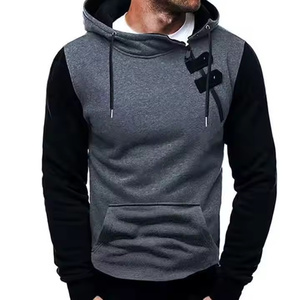 Sweat à capuche personnalisé pour hommes doublé polaire épais surdimensionné 100% matériau pur teint uni pour l'hiver avec une faible quantité minimale de commande - Product Image 3