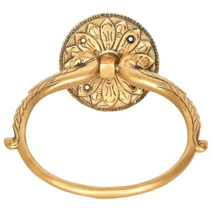 Heurtoir de porte en métal en laiton pur en forme de tête d'éléphant de qualité supérieure heurtoir de porte vintage pour la maison hôtel villas décor - Product Image 3