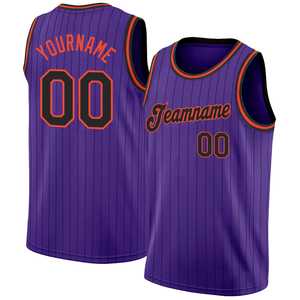 Haute qualité hommes basket-ball uniforme personnalisé nom numéro court Style maillots violet couleur Sublimation Technique basket-ball maillot - Product Image 1