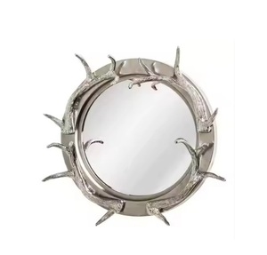 Iron Metal Contemporary Luxury <b>Wall</b> Mirror Handcrafted for Home and <b>Wall</b> Decoration Indian Manufacturer - Product Image 1