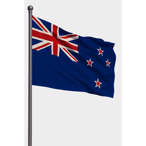 Custom 3x5ft New Zealand Outdoor Flag Digital Printing Nylon <b>Banner</b> with Aluminum Pole Personalized Logo - Product Image 1