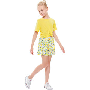 Conjunto de dos piezas formado por camiseta y pantalón corto, informal, cuello redondo, ropa de calle, Tie-Dyed - Product Image 3