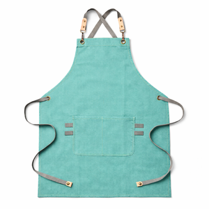 High Quality Heavy Duty Reusable Adult Size Adjustable Sleeveless <b>Apron</b> Oil-Resistant Breathable Canvas Custom Logo Fashion - Product Image 3