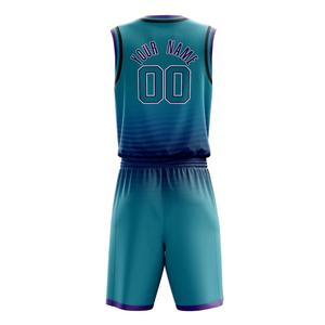 Diseño degradado 100% poliéster cuello en V sublimación ropa deportiva para hombres buena calidad personalizados sin mangas uniformes de baloncesto para hombres - Product Image 4