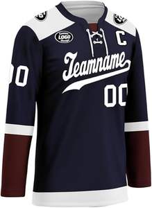 Vente en gros d'uniforme de hockey sur glace unisexe respirant à séchage rapide Style de service OEM sur mesure à vendre - Product Image 2