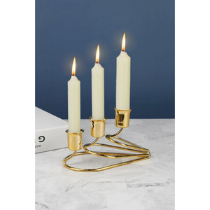 Metal Candle Holder <b>Tealight</b> Candle Stand Modern Design for Home Hotel Restaurant Dining Table Decor Candle Stand in Best Price - Product Image 2