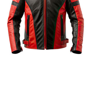 Blouson en cuir de moto unisexe coupe-vent brodé pour les marchés américain et européen, prêt pour la certification CE, vente en gros OEM - Product Image 5
