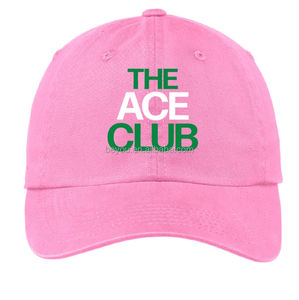 Pink Green 'Ace Clue' Alpha Sorority Baseball Hat Club Series Ropa para mujer Sombrero de golf con correa ajustable - Product Image 2