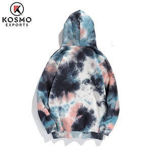 Sudaderas personalizadas Tie Dye para hombres, sudaderas con capucha de manga larga de talla grande, forro polar de algodón 100%, temporada de primavera, logotipo personalizable - Product Image 3
